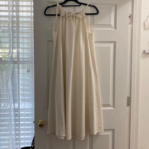Free People beige midi dress worn twice.